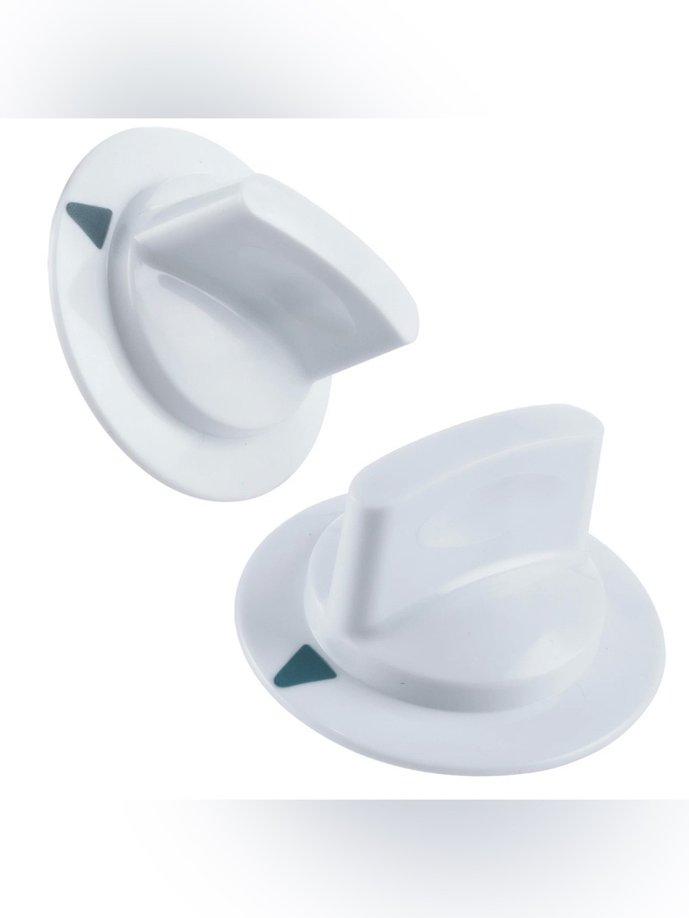 4x Dryer Timer Control Knobs w/ Metal Ring for Hotpoint & General Electric Dryer